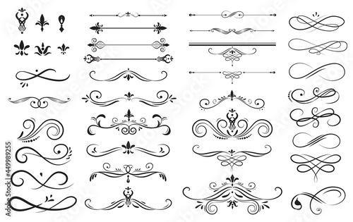 Collection set of label ornament vector illustration photo