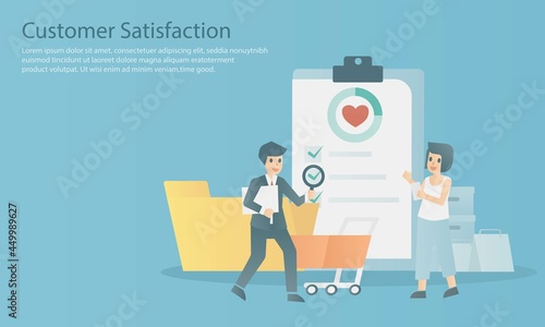 Analyzing customers,buying behavior,survey with products or services,marketing target reach to group audience,Crm-Business Customer Relationship Management,buyer engage experience,vector illustration.