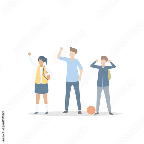 boost confidence and self esteem in kids,Pride and assertiveness ability and skills,positive feel good about yourself,learning experiences and expressions,vector illustration.