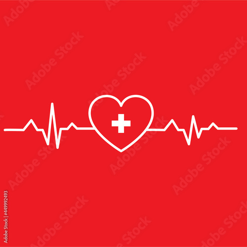 heart cpr medical icon vector design	
