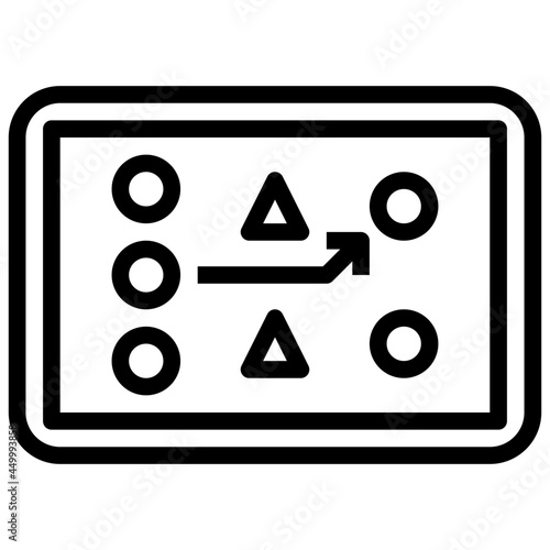 game tactic outline icon