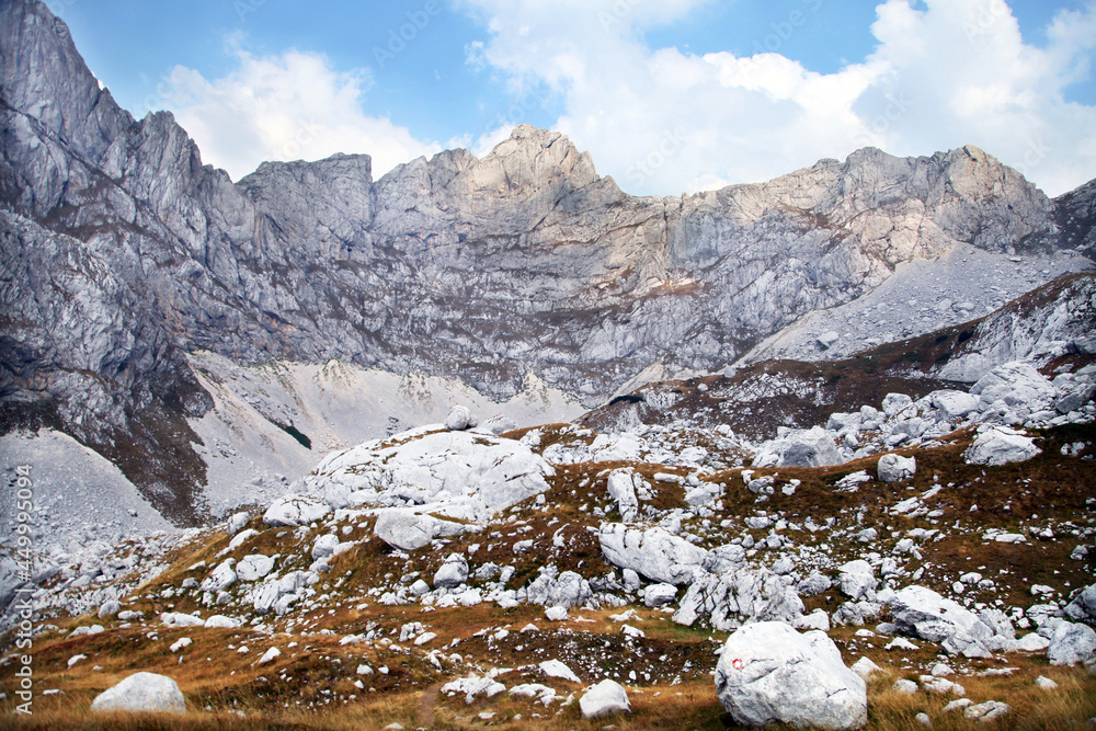 Durmitor National Park at Dinaric Alps in Montenegro. Durmitor National Park is part of the UNESCO World Heritage.