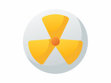 nuclear energy renewable single isolated icon with smooth style