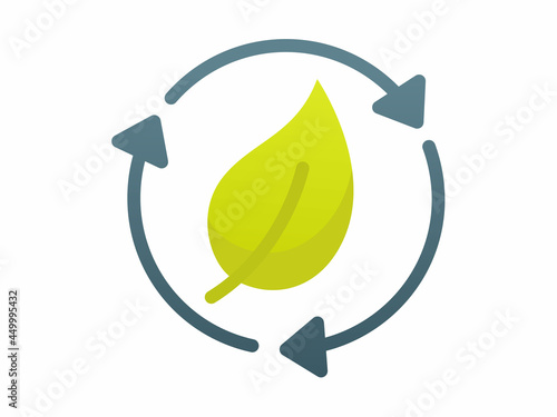 eco friendly leaf ecology bio energy single isolated icon with smooth style