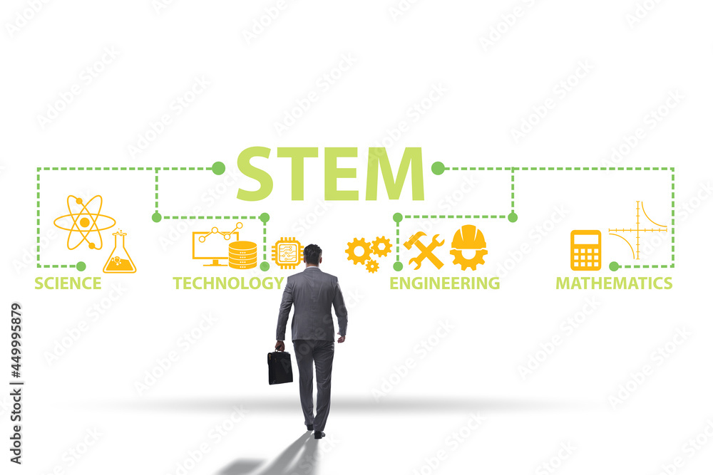 Business people in STEM education concept Business people in STEM education concept