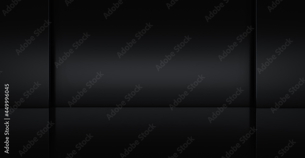 Abstract futuristic black Background. Future modern design wall. 3D Rendering Abstract futuristic black Background. Future modern design wall. 3D Rendering