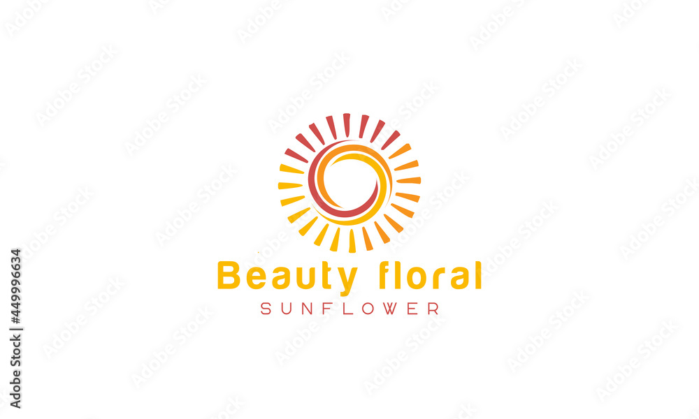 Sunflower logo, sun rays business logo design vector template.
Sunflower logo, sun rays business logo design vector template.