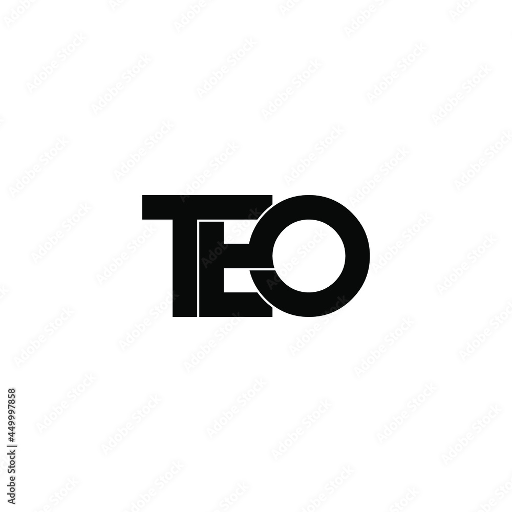 teo initial letter monogram logo design teo initial letter monogram logo design