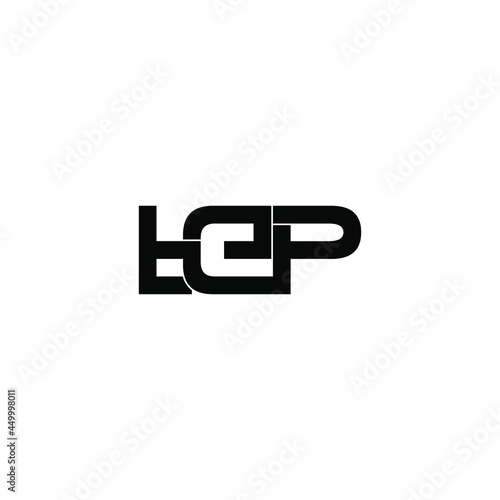 tep initial letter monogram logo design