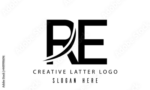 RE creative latter logo