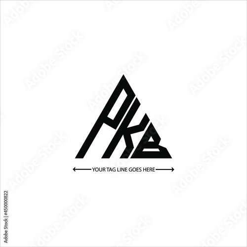 PKB letter logo creative design. PKB unique design