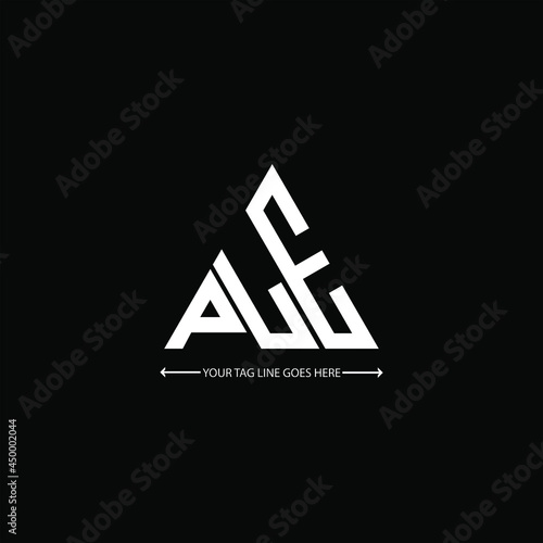 PLE letter logo creative design. PLE unique design