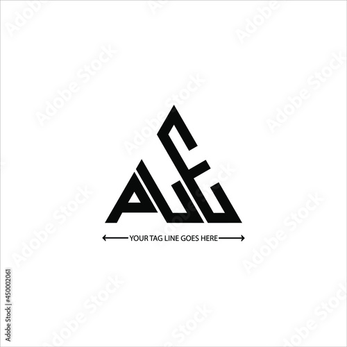 PLE letter logo creative design. PLE unique design