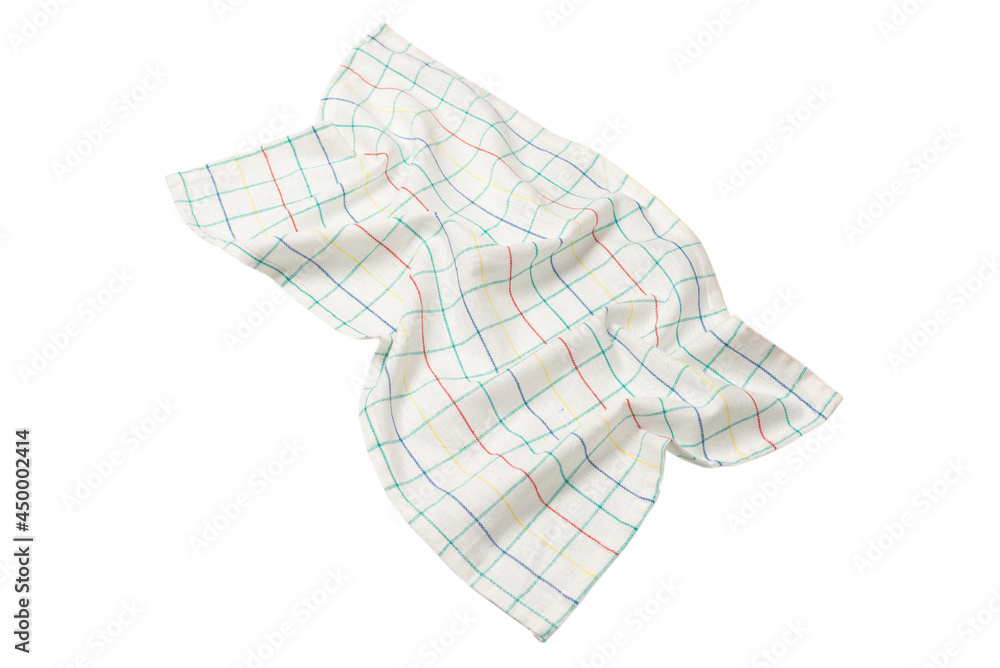 White napkin isolated on white background. White napkin isolated on white background.