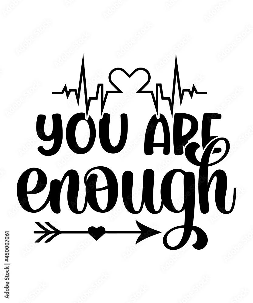 Mental Health SVG Bundle, Positive SVG, Motivational SVG, Mental Health ...