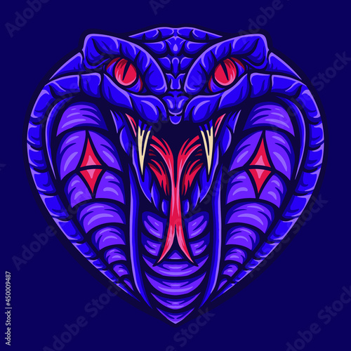 Cobra head vector  mascot