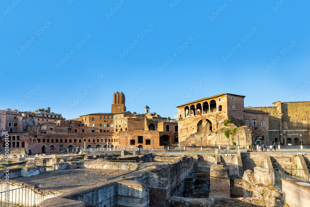 Roman forum. Imperial forum of Emperor Augustus. Rome