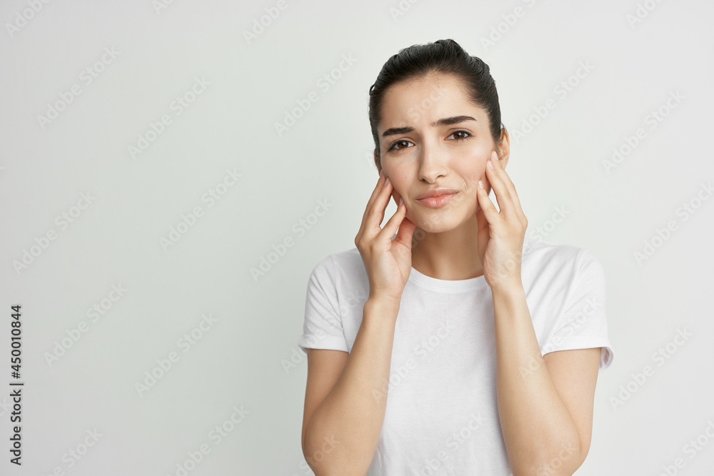 woman toothache health problems discomfort treatment woman toothache health problems discomfort treatment