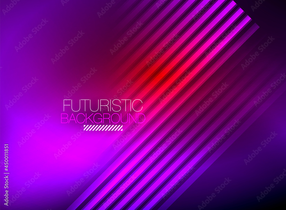 Bright neon color techno abstract background, shiny glowing neon lines in the dark background Bright neon color techno abstract background, shiny glowing neon lines in the dark background