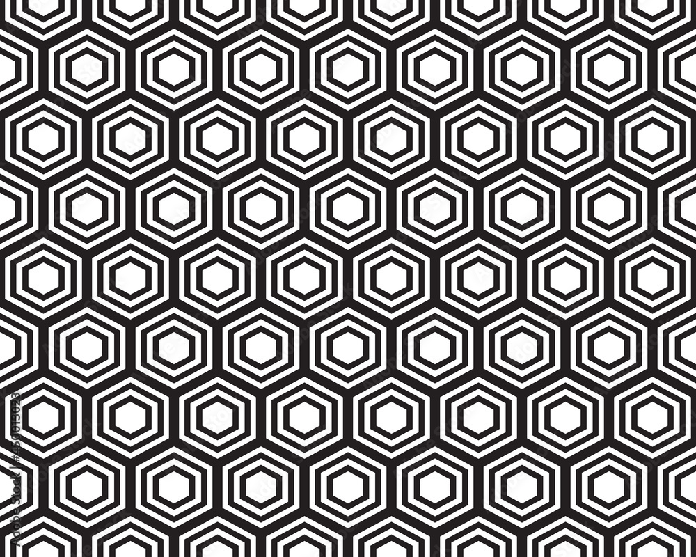 Seamless hexagon pattern background, creative design templates Seamless hexagon pattern background, creative design templates