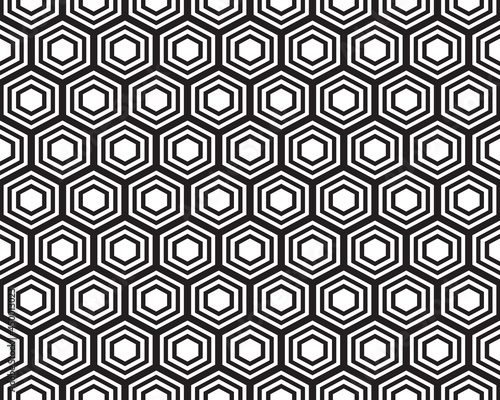 Seamless hexagon pattern background, creative design templates