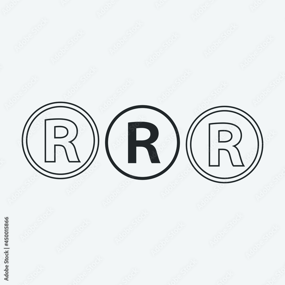 trademark vector icon illustration sign trademark vector icon illustration sign