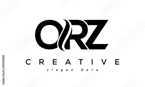 Letter ORZ creative logo design vector	 photo