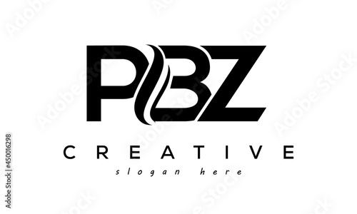 Letter PBZ creative logo design vector	 photo