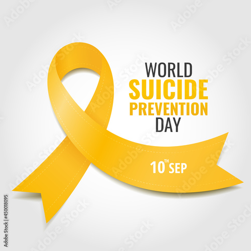 Vector Illustration of world suicide prevention day. 
