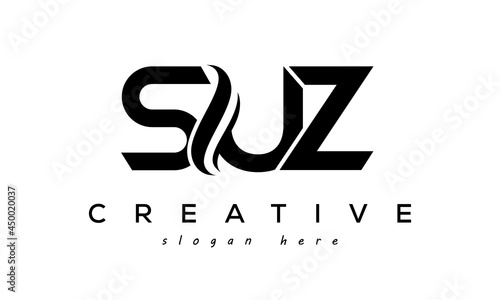 Letter SUZ creative logo design vector	 photo