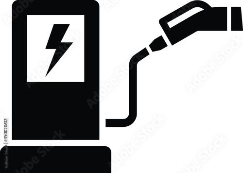 Electric Vehicle Charging Station Icon