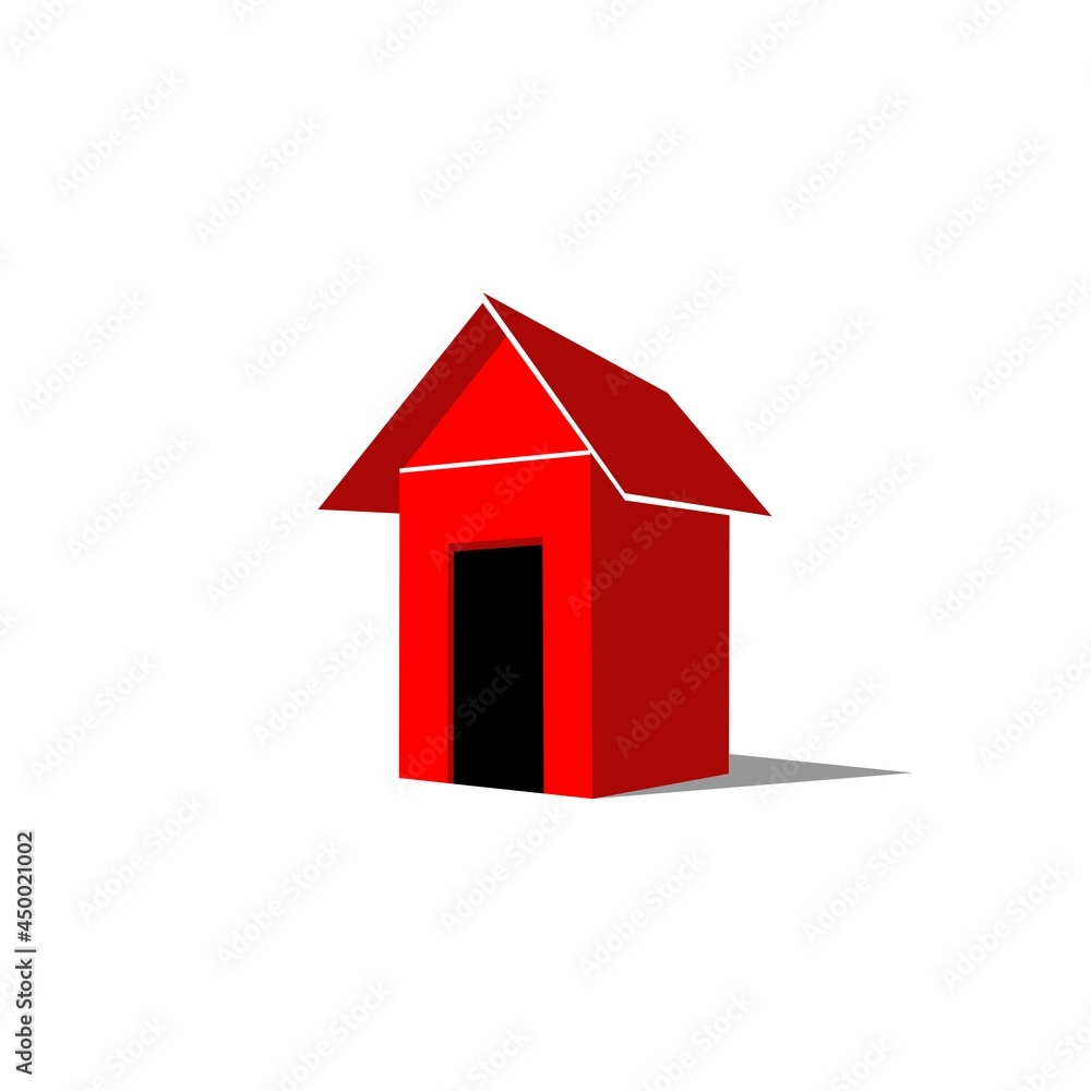 red house vector design on white background red house vector design on white background