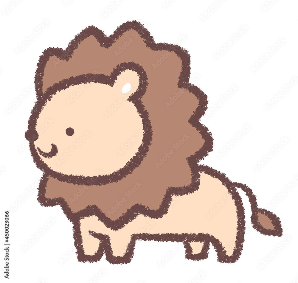 横向きのライオン