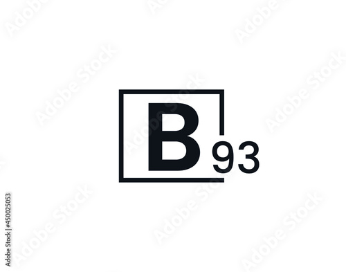 B93, 93B Initial letter logo