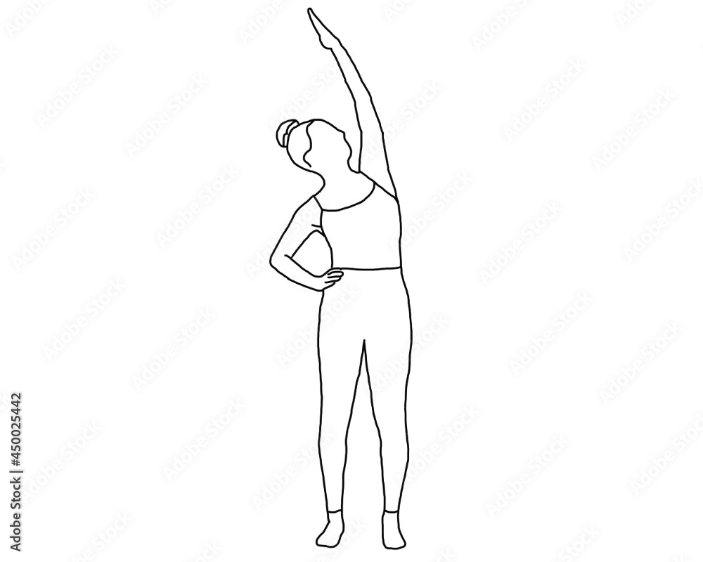 Ardha Kati Chakrasana (Standing Side Bend Pose) - PixaHive
