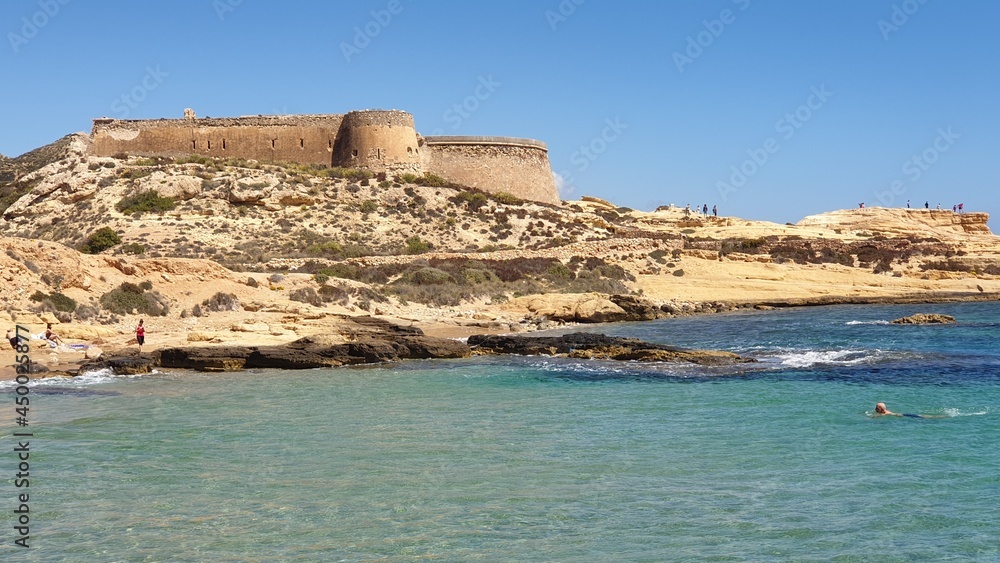 Fototapeta premium Imágenes del Playazo en Cabo de Gata, Rodalquilar.