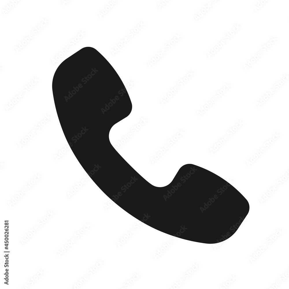 Old phone icon of simple flat stile isolated on white background. Vector illustration Old phone icon of simple flat stile isolated on white background. Vector illustration