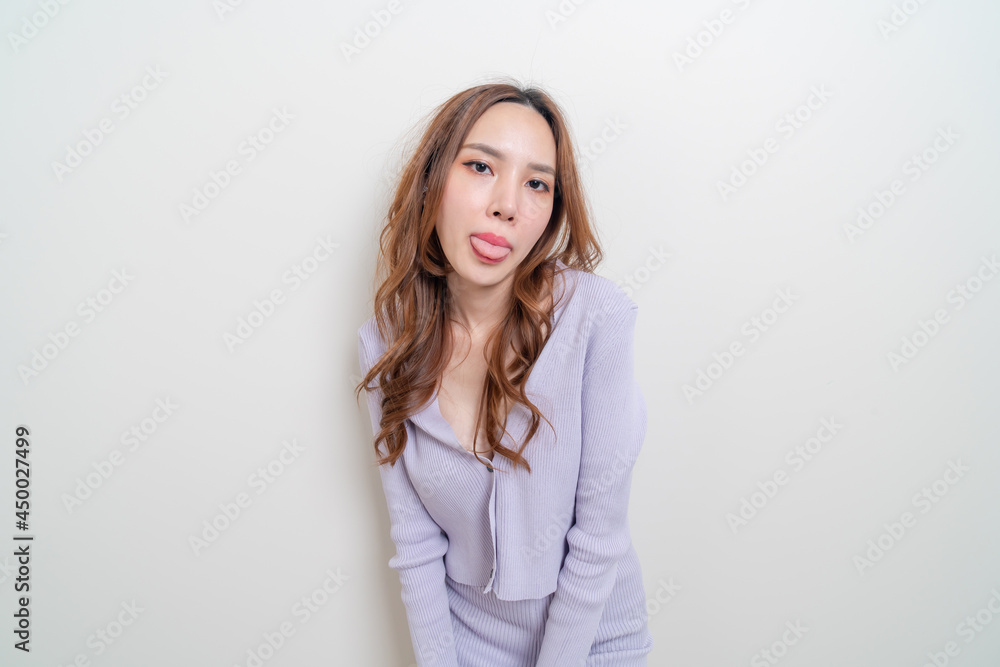 portrait beautiful woman with happy feeling and smiling portrait beautiful woman with happy feeling and smiling