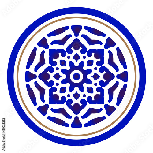 porcelain round design