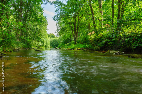 river lainsitz near weitra in the lower austrian region waldviertel photo