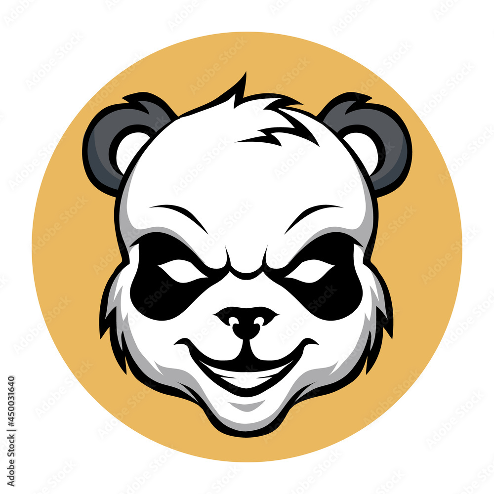 head panda mascot esports logo vector illustration head panda mascot esports logo vector illustration