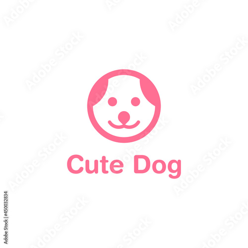 cute dog logo design