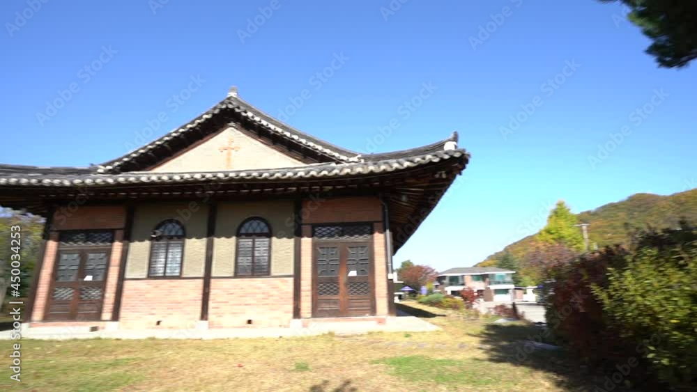 Cheongju Anglican Church is a hanok church of the Anglican Church of Korea located in Cheongju-si, South Korea. Built in 1935, it is also called the Passion Cathedral. Cheongju Anglican Church is a hanok church of the Anglican Church of Korea located in Cheongju-si, South Korea. Built in 1935, it is also called the Passion Cathedral.