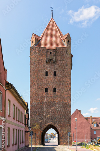 Εκτύπωση καμβά Historic city gate at Barth, Mecklenburg-Vorpommern, Germany