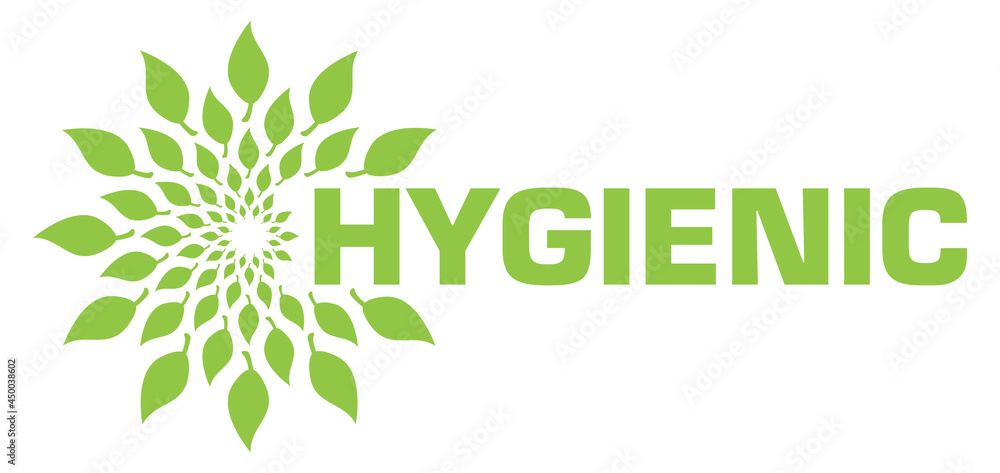 Hygienic Leaves Green Circular Text From Inside 