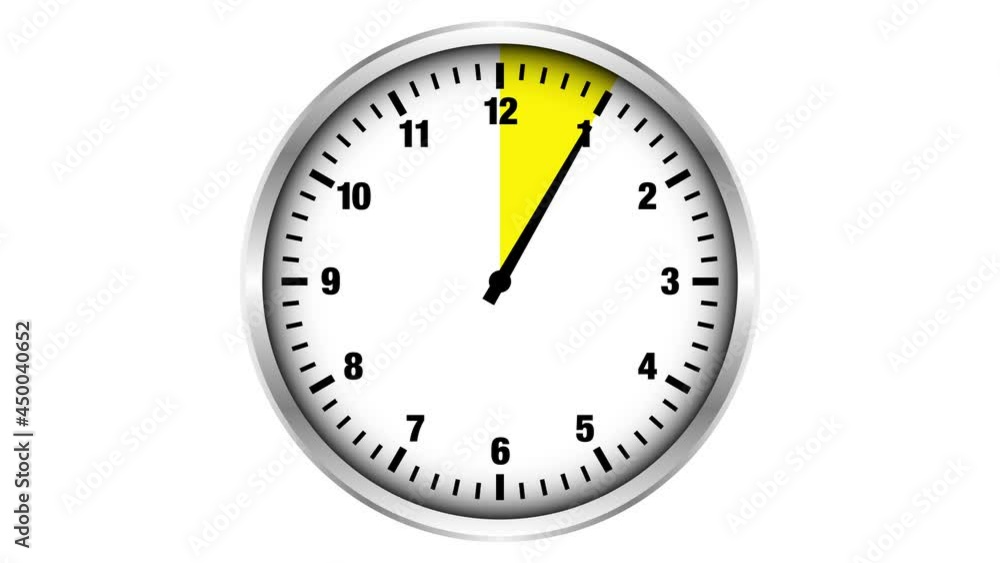 Video Silberne Stoppuhr 60 Sekunden/Minuten Gelb Video Silberne Stoppuhr 60 Sekunden/Minuten Gelb