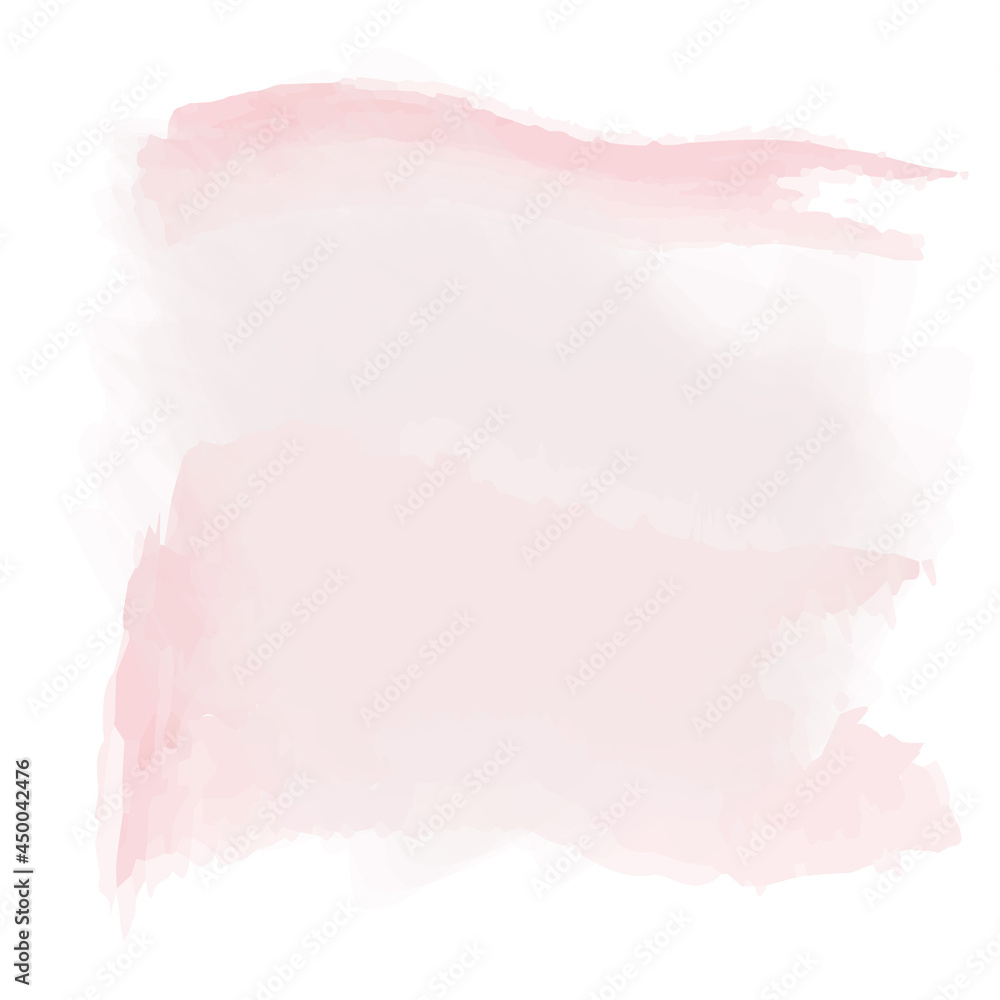 Pink watercolor painting background.Vector and illustrator.
