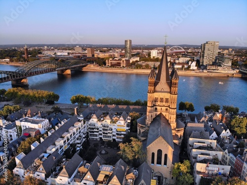 Cologne city Rhine river