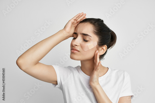 woman with headache depression migraine problems negative