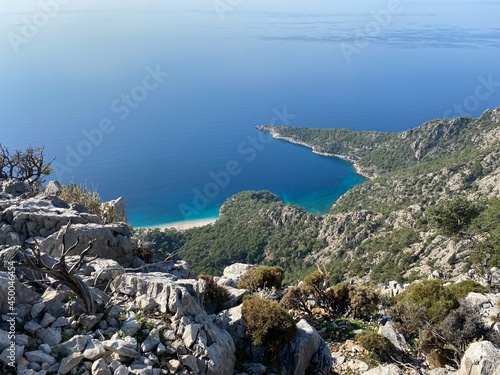 Descent from Alinca. Karaca Burnu. Burguncuk Koyu. Lycian way. Turkey photo